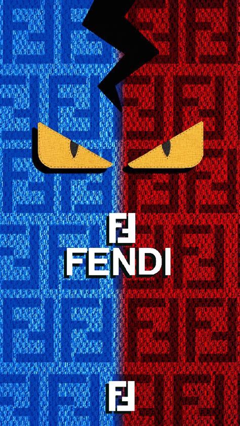 blue fendi wallpaper